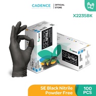 PRICE DROP 100PCS Black Nitrile Powder Free Food Grade Gloves (100pcs) ( Latex Free )