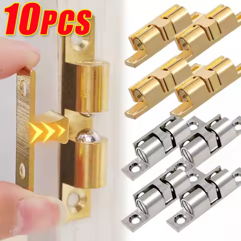 Wholesale Furniture Door Ball Latch Brass Double Roller Spring Ball Catch Latches Cabinet Closet Doo