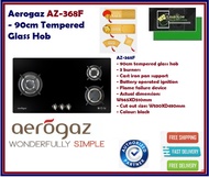 Aerogaz AZ-368F - 90cm tempered glass hob - 3 burners |  Battery operated ignition | FREE EXPRESS DELIVERY