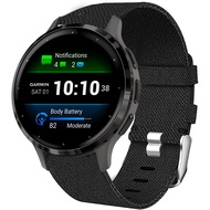 [Lamshaw] for Garmin Venu 3S スマートウォッチ, ナイロン 交換バンド 柔らか ベルト Garmin Venu 3S 41mm /Garmin Venu 2S / Fore