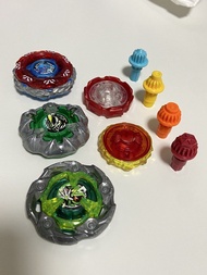 BEYBLADE X 美版綠神杖 & UX-19 & 騎士圓甲 & 7-70 固鎖 & H & Z 軸