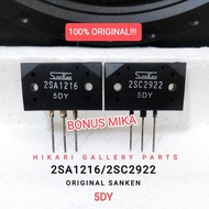 [1 SET] ORIGINAL TR Final SANKEN 2SA1216 2SC2922 5DY ORIGINAL JAPAN + Bonus MIKA / SANKEN 5DY 2SA 12