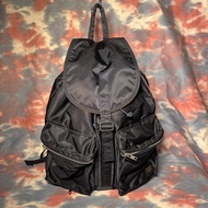 95% new head porter tanker drawstring 16L backpack rucksack navy 深藍色索繩尼龍背囊 書包 背包
