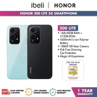 [NEW] HONOR 200 Lite 5G Smartphone [16 (8+8)GB+512GB] 108MP & 50MP Glorious Portrait I Risk-free Dim