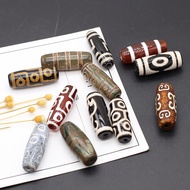 TFKRS ลูกปัด2/4/8ชิ้นสุ่มสไตล์ทิเบตตกแต่งลูกปัดรูปวงรี Dzi ลูกปัดสำหรับเครื่องประดับสร้อยข้อมือทำ DI