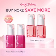 Glad2Glow 2 In 1Pomegranate Niacinamide Power Whitening Serum muka glowing Wajah Brightening/Retinol