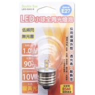 [Asahi Denko] LED Small Ball Full Circle Light Bulb E27 Yellow LED-G40-6