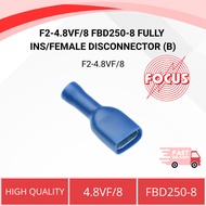 F2-4.8VF/8 FBD250-8 FULLY INS/FEMALE DISCONNECTOR (B) (1PACK=10PCS)