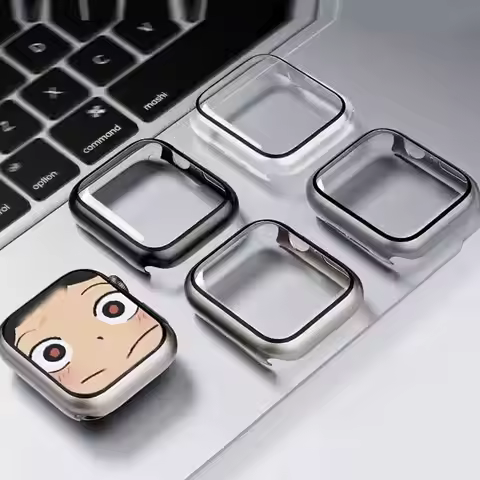 Glass+cover For Apple Watch Case series 8 7 6 5 4 3 SE 44mm 40mm 45mm 42-38-41mm bumper Screen Prote