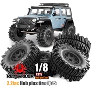 RS Red Spider 1/8 RC Crawler Tire & Wheel Set – Compatible with CROSSRC, MST, H8H – Durable Rubber T