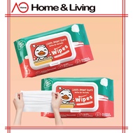 AO Home [80pcs] Tisu Bayi Baby Wipes Duck Design 99.9 Percent Pure Water Alcohol Free Gentle Wet Tis