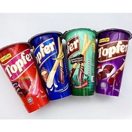 10'S x 40g TOPFER CRUNCHY STICK 40g - CHOCOLATE / MILK&CHOCOLATE / HAZELNUT CHOCOLATE / STRAWBERRY&C