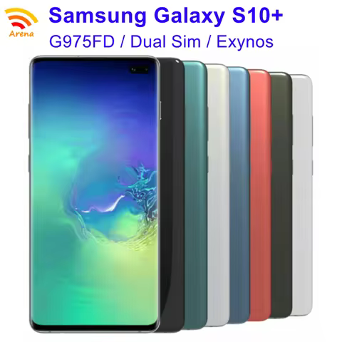 Samsung Galaxy S10 Plus S10+ G975FD Dual Sim 6.4" RAM 8/12GB ROM 128GB/512GB/1TB NFC Exynos 4G LTE U