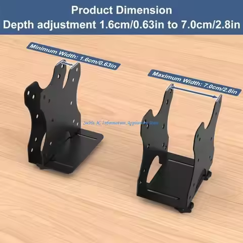 Small PC Mount Easy Installation Small PC Computer Holder Mini Gaming PC Mount Under Desk Mount for 
