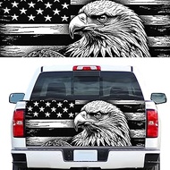 Turck Tailgate Wraps Decals - 66x23.6 in Tailgate Decals for Trucks, American Egale Flag Tailgate Gr