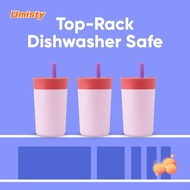 UMISTY Toddler Cup with Straw, Spill Resistant Insulation Kids Water Bottle, Easy To Clean Stainless