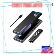 "8K Stable Version" JCHICI HDMI Switcher 4 Input 1 Output 8K@60Hz/4K@120Hz/1080P@240Hz HDMI 2.1 Sele