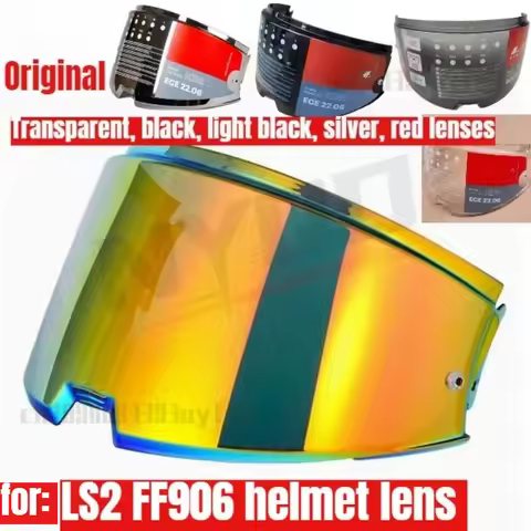 For LS2 FF906 ADVANT Motorcycle Helmet Lens,FF906 Full Helmet HD Black Silver Colorful Visors, Flip 