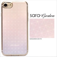 【Sara Garden】客製化 軟殼 蘋果 iPhone 6plus 6SPlus i6+ i6s+ 手機殼 保護套 全包邊 掛繩孔 幾何藍粉圖騰