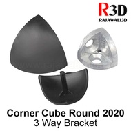 Aluminum Profile Rounded Corner Bracket With Cap Profile 2020