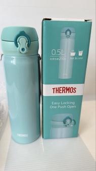 膳魔師 - THERMOS 膳魔師真空保溫杯 碧綠色JNL-503（500ml）學生防漏飲水杯成人直飲杯男女便攜水