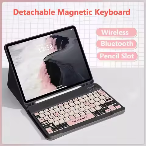 Keyboard Cover for Samsung Galaxy Tab A9 Plus 11 2023 S9 S8 Tab S7 11 Inch A8 10.5 S6 Lite 2024 2020