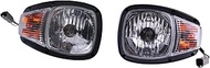 FridayParts 24V A Pair Headlight 344-3456 344-3455 3443456 3443455 Compatible for Caterpillar CAT En