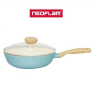 [NEOFLAM] Retro Wok Pan 26cm with Glass Lid (Mint / Pink) / Stir Fry Pan / Nonstick Pan