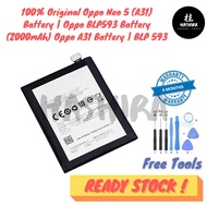 100% Original Oppo Neo 5 (A31) Battery  Oppo BLP593 Battery (2000mAh) Oppo A31 Battery  BLP 593