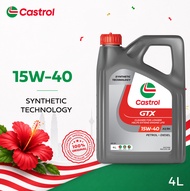 Castrol GTX 15W-40 (4L) Synthetic Technology Engine Oil API SP ACEA A3/B4 for Petrol and Diesel Vehi