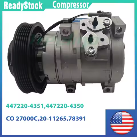 Car A/C Air Conditioning Compressor For Toyota Corolla 2001-2007 447220-4351 447220-4350 Automotive 