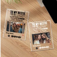 1pc Custom Spotify Plaque, Custom Couple Picture Plaque, Personalized Photo Plaque, Custom Couple So
