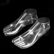 Model Feet Mannequin Feet Transparent 22x9cm Female Handmade Model Display Tool Shoe Last Shoe Suppo