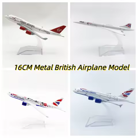 16CM Scale Airplanes British Airways a380 Plane Model ONE Worid b777 b747 Aircraft Diecast Miniature