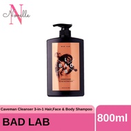 Bad Lab Caveman Cleaner 3-in-1 Hair Face Body Shampoo 800ml(1751)