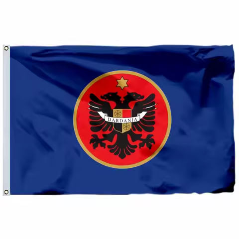Kosovo Dardania Flag Choice of Sizes:21X14CM/2X3ft/3X5ft/45X30CM/30X20CM or customized Double Stitch
