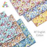 Kain English Cotton Corak Bunga Bidang 45” / Floral Cotton Fabric (45” width)
