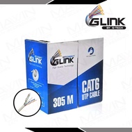 GLINK สายแลนภายในอาคารคุณภาพดี แบบกล่อง 305เมตร CABLE LAN Cat6 indoor 305M