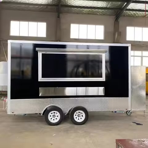 Food Concession Trailer Coffee Cart Mobile Concession Food Cart Trailer with Coffee Machine