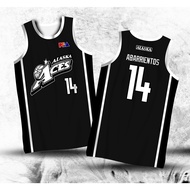 PBA RETRO JERSEY | ALASKA ACES JOHNNY ABARRIENTOS #14 BLACK JERSEY |LASTIMOSA FULL SUBLIMATION