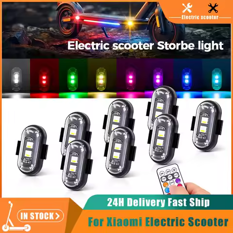 RGB Led Electric Scooter Strobe Lights for Xiaomi M365 Pro Mi3 Mi4 Mi5 Mi6 6Lite Elite LED Flash Pos