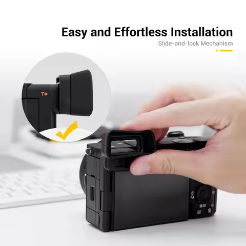 KIWIFOTOS FDA-EP20 Eyepiece EyeCup Long Camera Eyecup Viewfinder Extended for Sony A6700 Eyeshade Pr