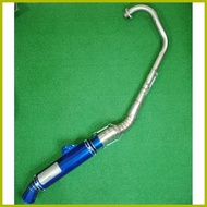 ∪ ♧ ➫ DAENG SAI 4 Pipe for TMX155/RAIDER150 BLUE w/ free silencer