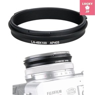 49mm Metal Lens Adapter Compatible with Fujifilm Fuji X100VI X100V X100F X100T X100S X100 X70 camera &amp; WCL-X100 II lens AR-X100 Adapter Ring Compatible Black