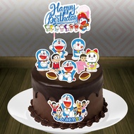 Cake Topper Kek Many Design Cake Decor Happy Birthday Doraemon
