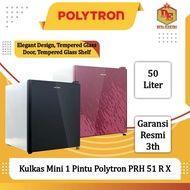 Kulkas 1 Pintu Mini Polytron Prh 51 R X