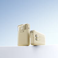 【China CCC】Power Bank 20000mAh 66W Fast Charge พาวเวอร์แบงค์ แบบพกพา แบตสำรอง มีสายชาร์จในตัว