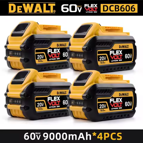 Original DEWALT Battery 60V 9.0AH, Rechargeable Lithium-ion Battery, DEWALT，DCB609，DCB118， Fast Char