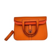 Hermes 愛馬仕  Halzan 25 單肩包 93 橙- # 93 Orange Picture Color