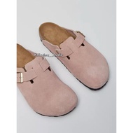 Kazima| Birkenstock Boston Suede Bag Shoes Pink